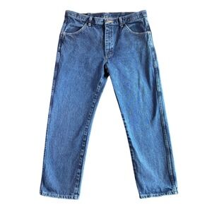 Rustler Jeans‎ Mens 36x29 Blue Denim Straight Leg Classic Fit Pants RN 130273